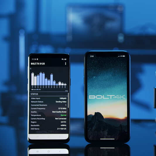 Bolt 4K Meets Mobile - App to Manage Wireless Workflow Tools