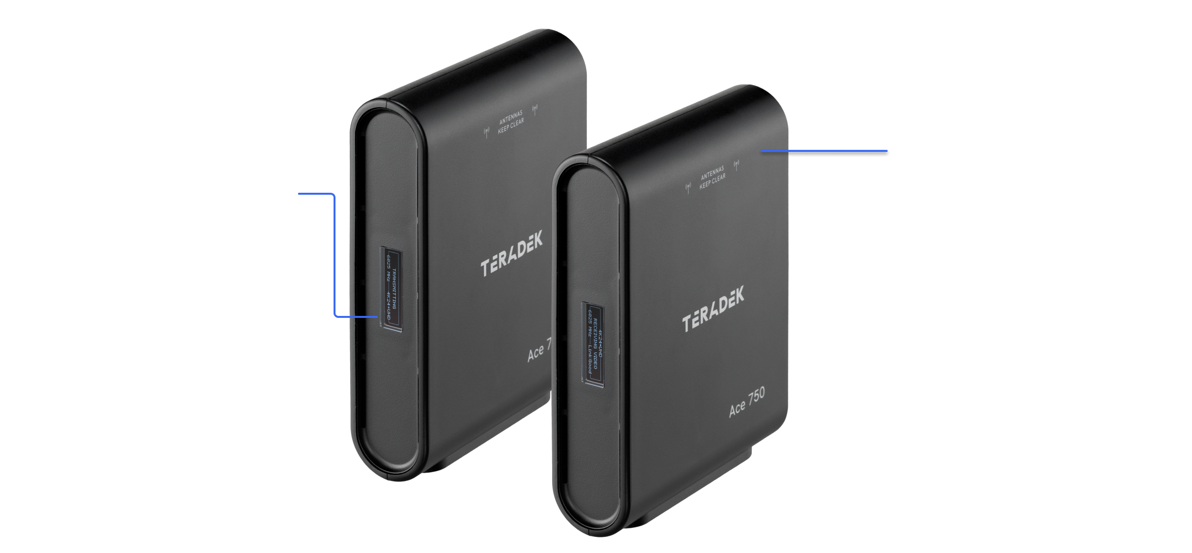 Teradek Ace 750 hardware overview front