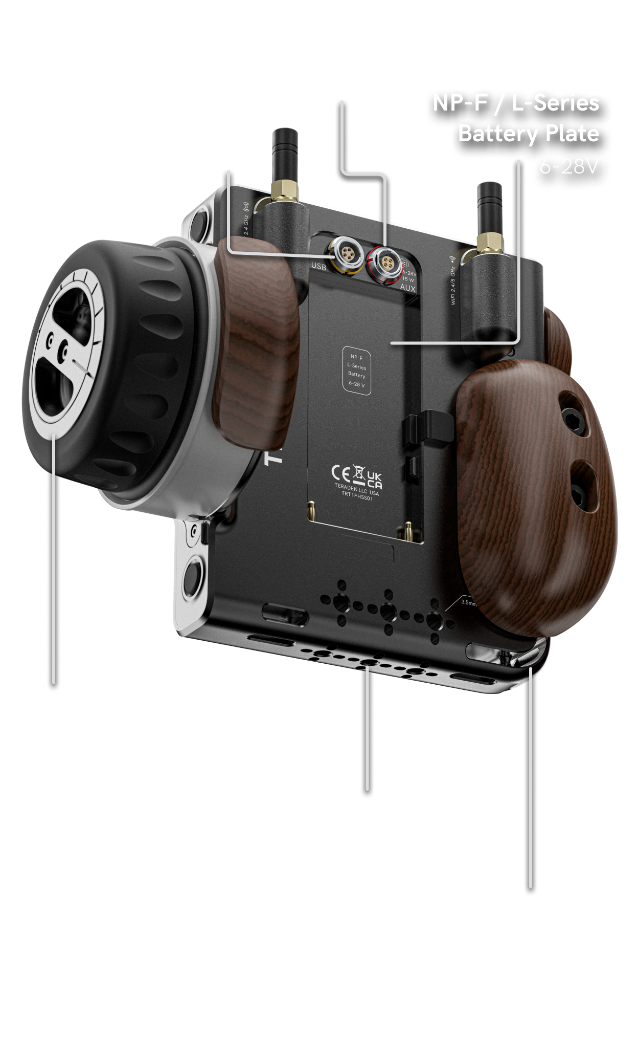 Teradek RT CTRL.5 Chassis Overview Back