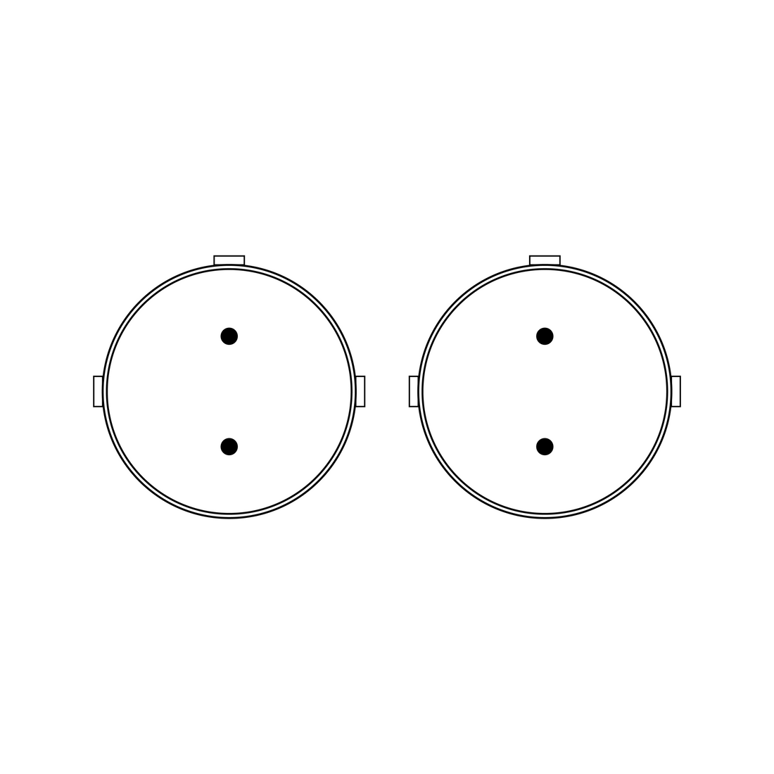 RT MDR.M Power Cable - 2pin (r/a) to 2pin (s) for ARRI / RED (15in/40cm)