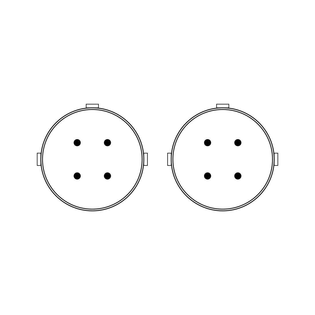 Straight to Right Angle Motor Cables