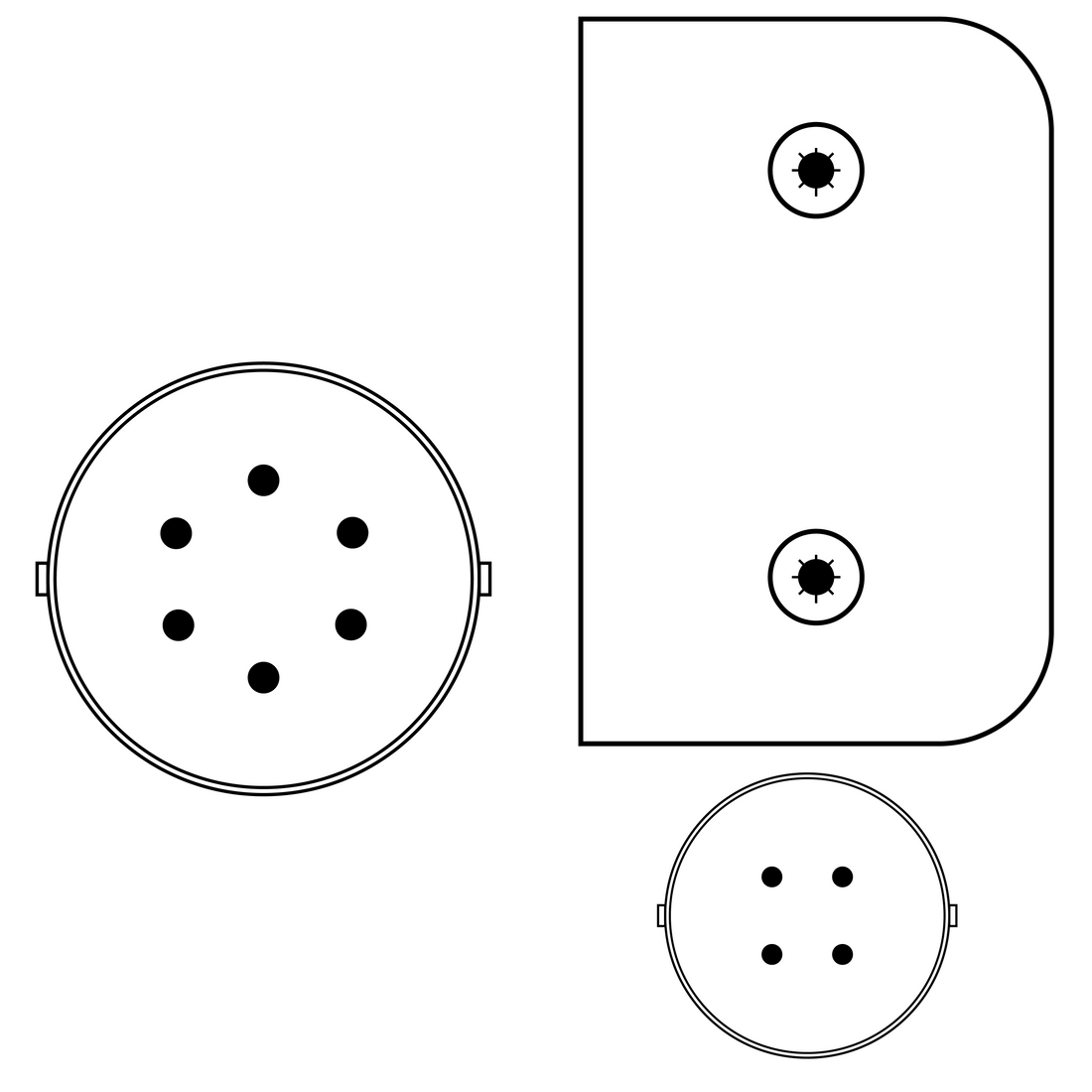 RT Smartknob - Power/Control DTAP Cable