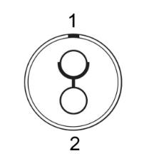 2-Pin to P-tap Power Cable