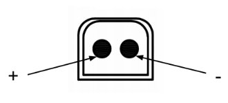 2-Pin to P-tap Power Cable