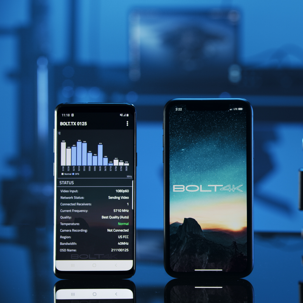 Bolt 4K Meets Mobile - App to Manage Wireless Workflow Tools