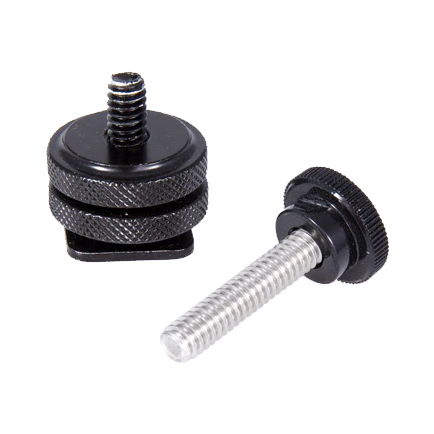 Hotshoe Mounting Hardware for Fanless Bolt, 1.75 in Thumb Screw