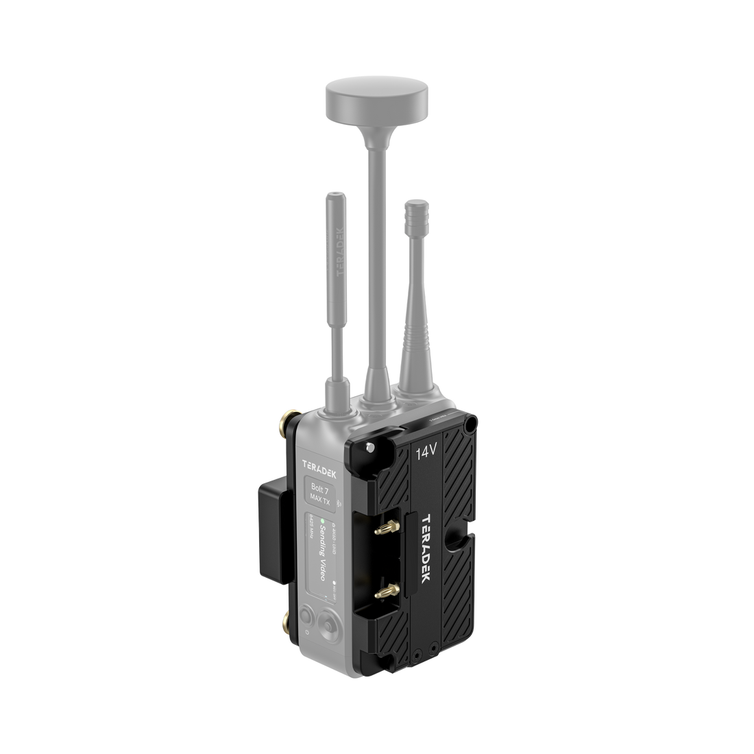 11-1610, Battery Cradle TX Gold-Mount 14V Bolt 7 Front Installed