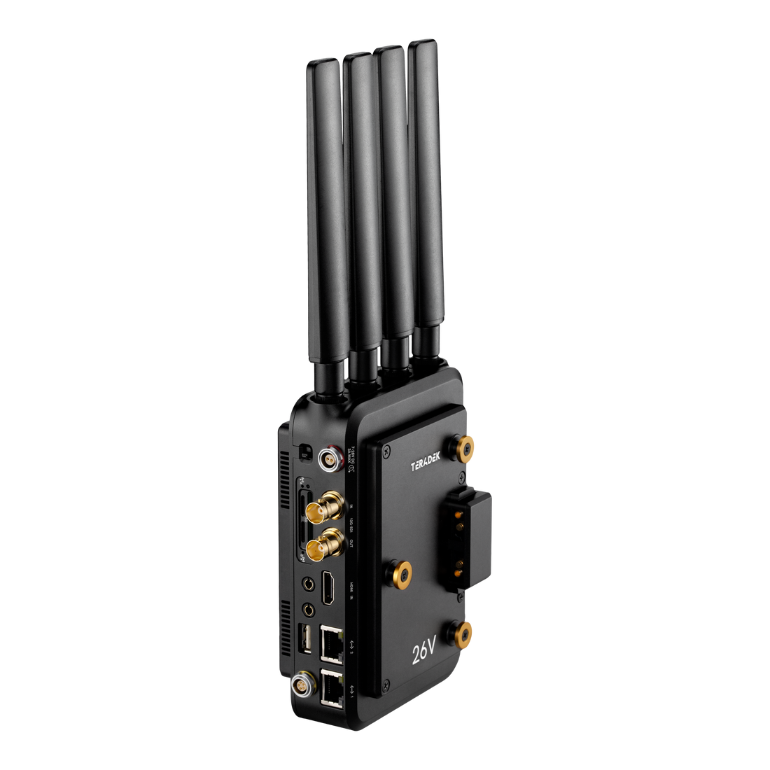10-2857-25QG26, Prism Mobile 5G Dual 5G-Q HEVC/AVC Encoder 26V Gold Mount