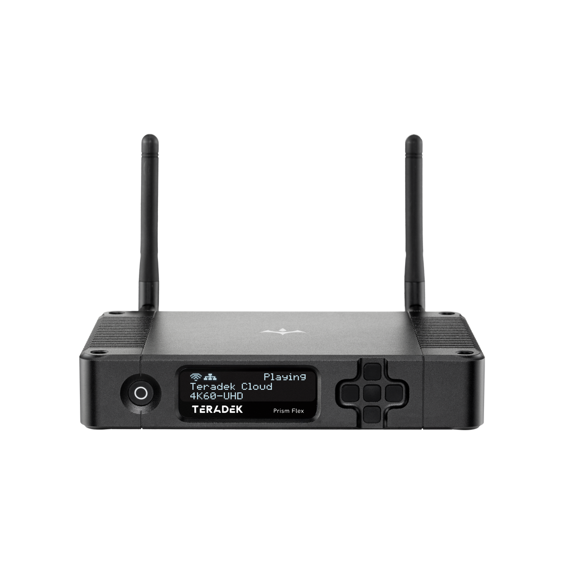 Teradek 10-2858 Prism Flex Mk II 4K 10bit HEVC AVC 12G SDI HDMI Decoder - Front Raised