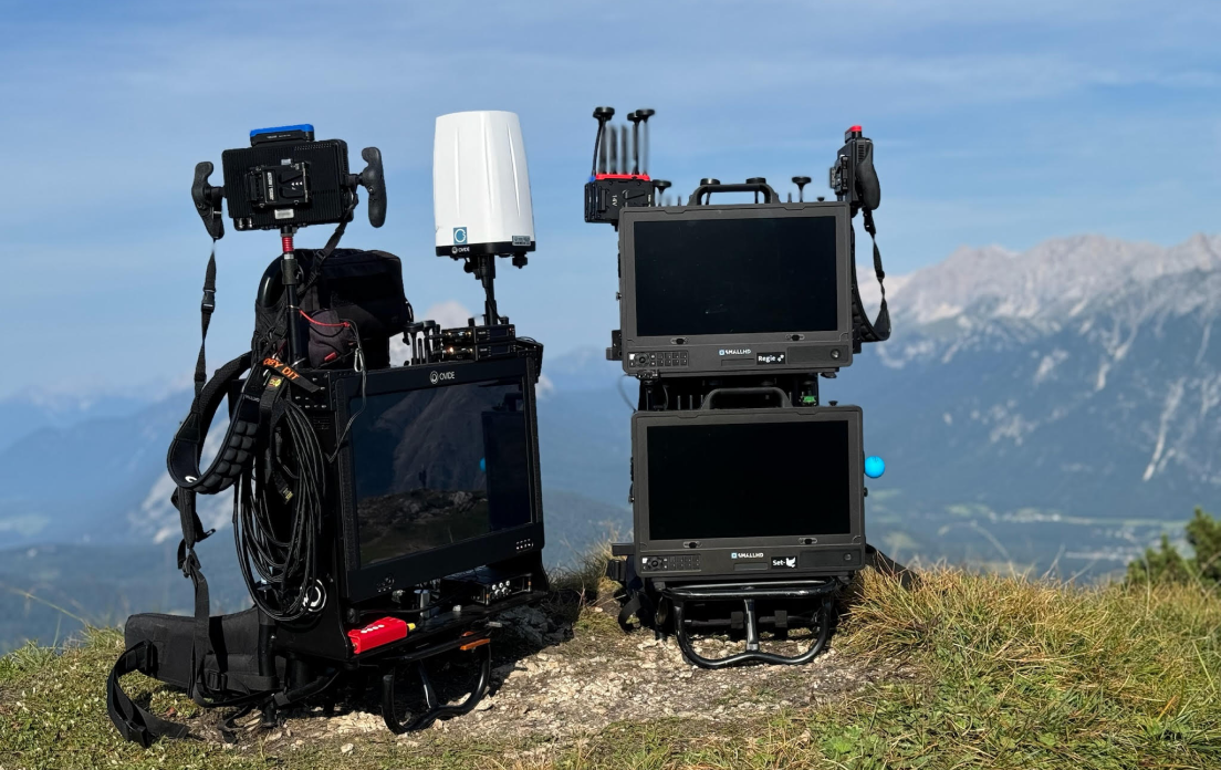 Mobile Teradek TV setup with Bolt 6, Prism Mobile, and SmallHD Cine 13 and Ultra 7