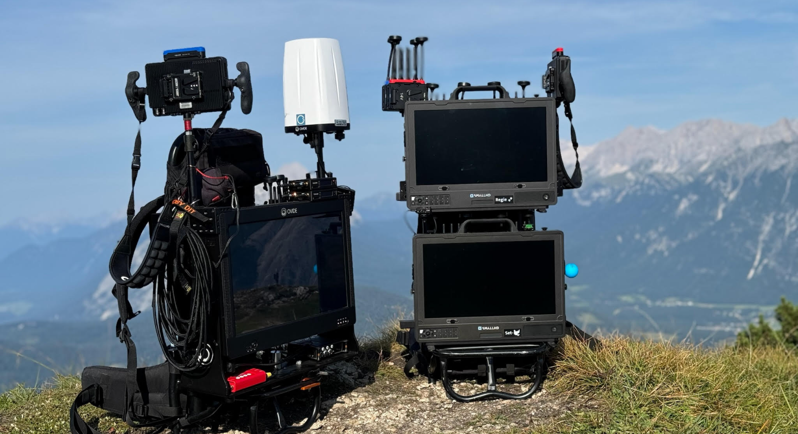 Mobile Teradek TV setup with Bolt 6, Prism Mobile, and SmallHD Cine 13 and Ultra 7