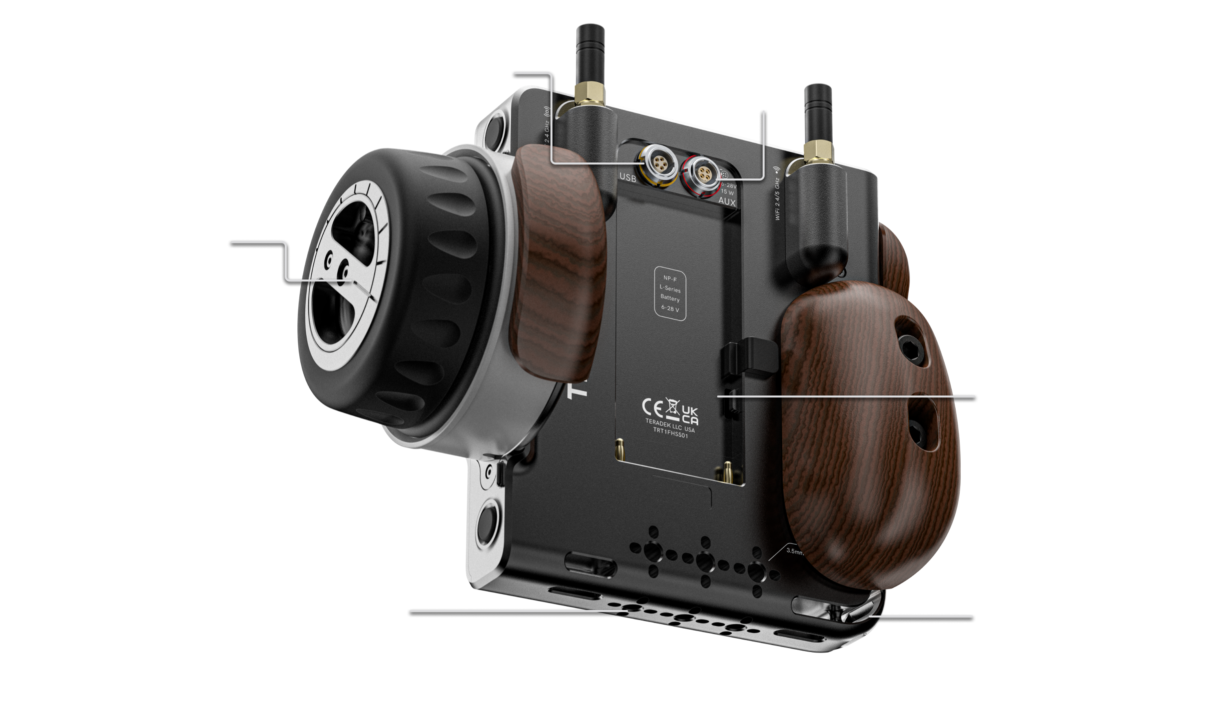 Teradek RT CTRL.5 hardware overview Back